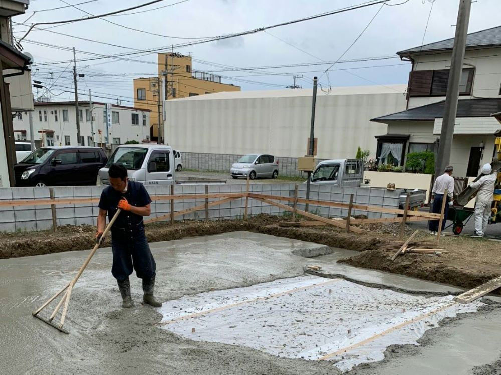 「捨てコンクリート」工事をしました①