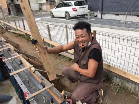 「園生町基礎立ち上がり打設③」