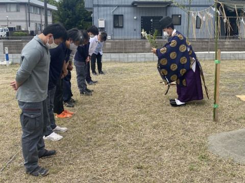 「『地鎮祭』を行いました②」